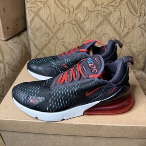 Nike Air Max 270 Shoes Womens Size 9 Black Red Blue AH6789-003 Sneakers